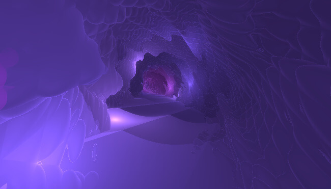 Neon Tunnel generative effect