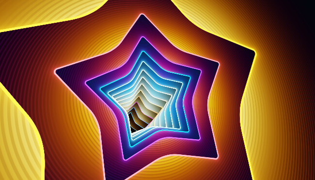 Starry Planes generative effect